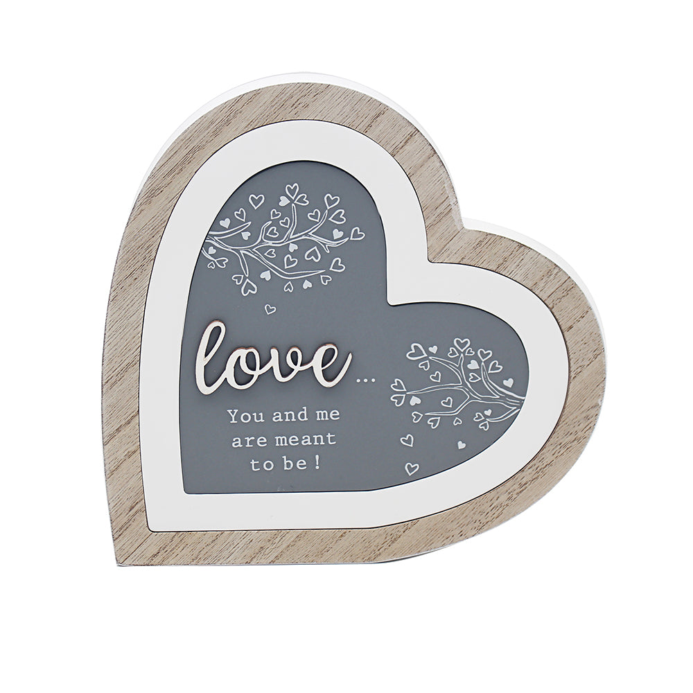 Love 3D Heart Plaque