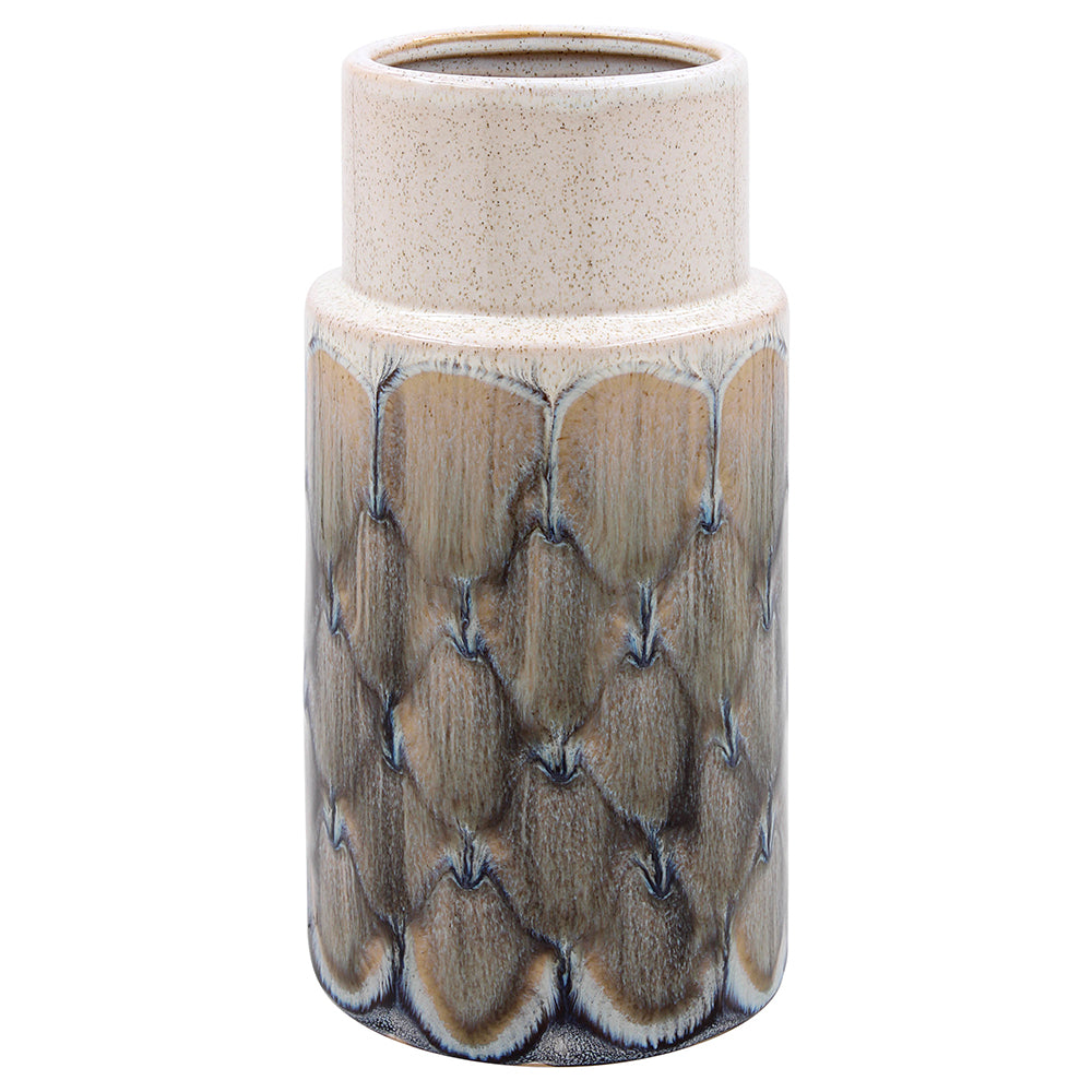 Reactive Glaze Vase (Grey)