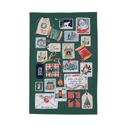 Letters to Santa Christmas Cotton Tea Towel