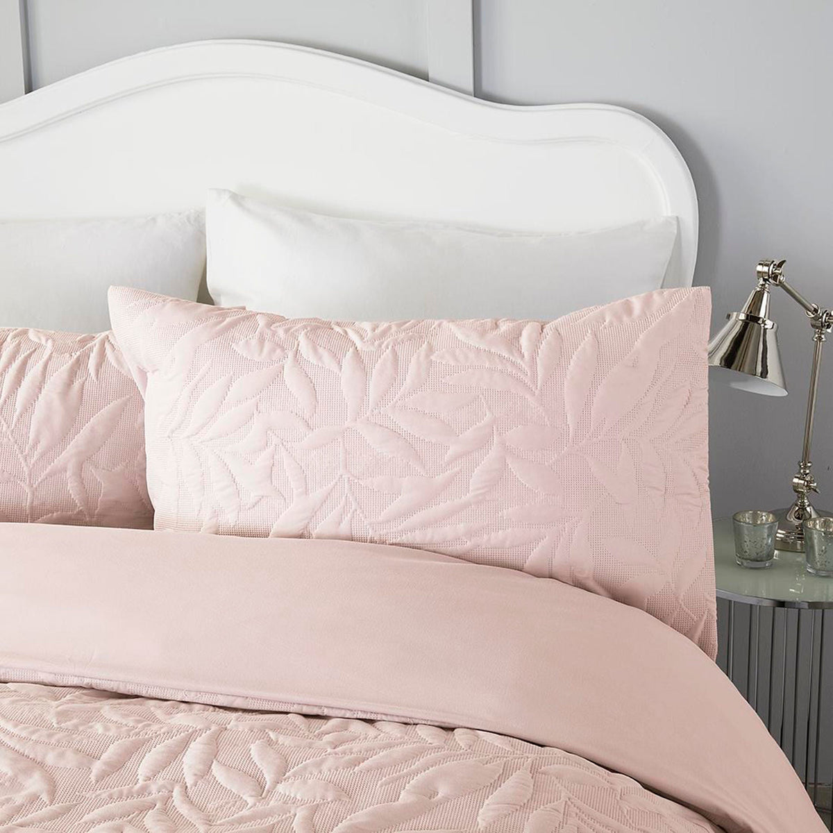 Luana Duvet Cover Set in Blush