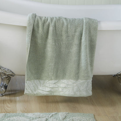 Lacie Towels in Steel/Sage -