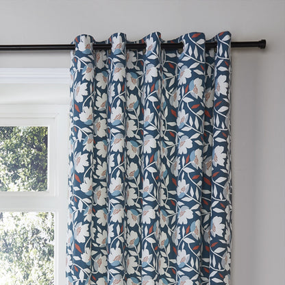 Luna Eyelet Curtains in Teal