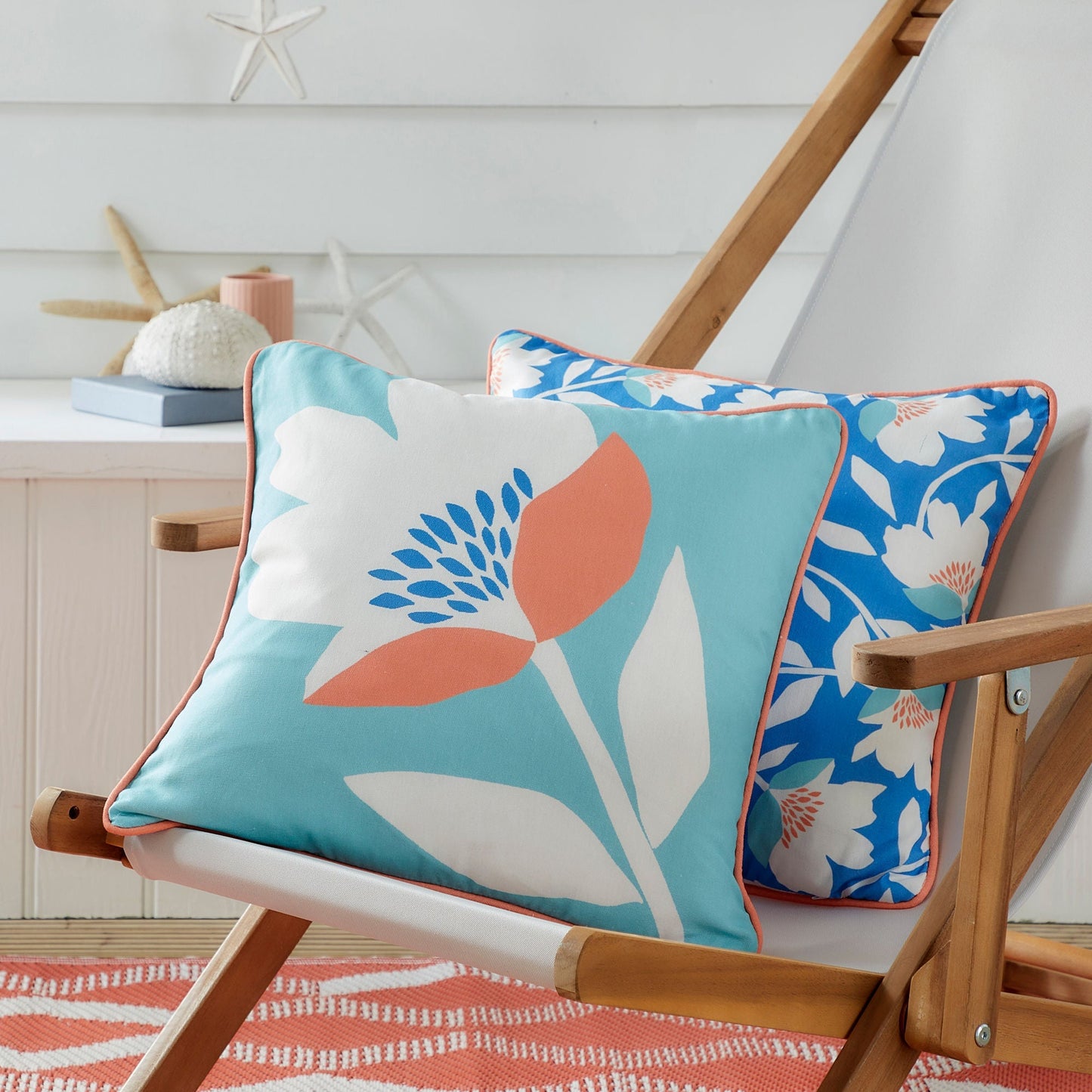 Luna Outdoor Cushion in Duck Egg