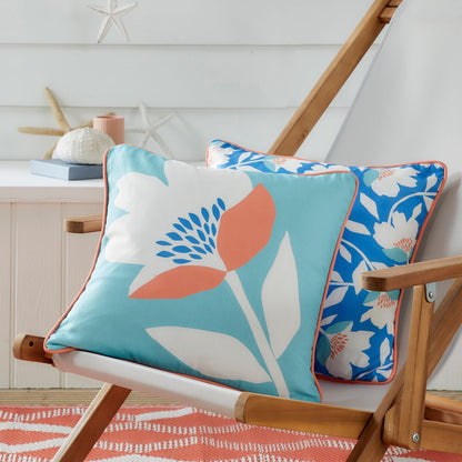 Luna Outdoor Cushion in Duck Egg