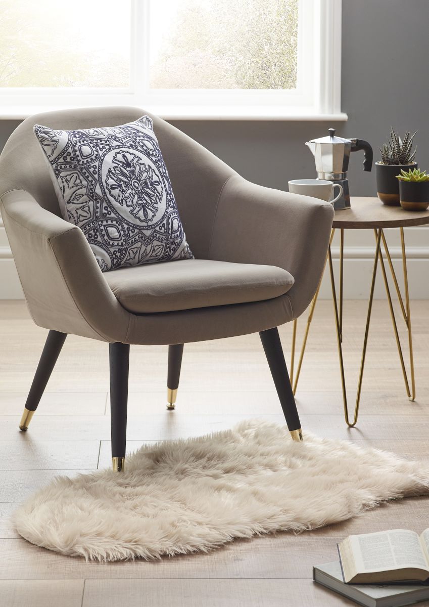 Origins Washable Faux Fur Natural Rug