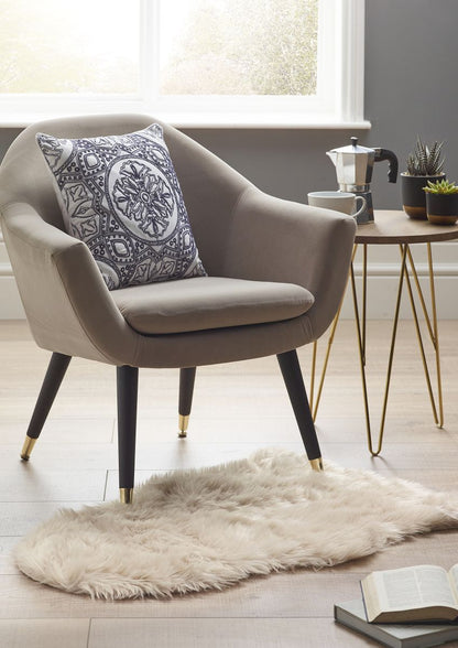 Origins Washable Faux Fur Natural Rug