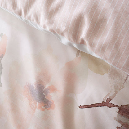 Mia Floral Blooms Duvet Cover Set in Natural