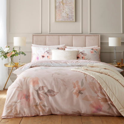 Mia Floral Blooms Duvet Cover Set in Natural