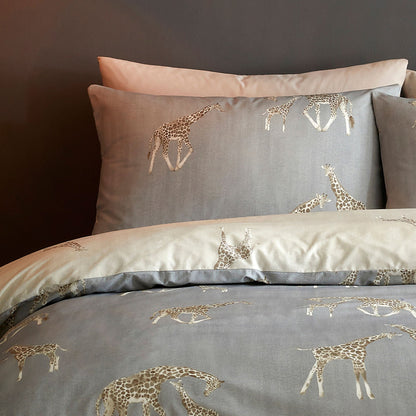 Milo Duvet Cover Set in Grey
