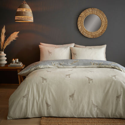 Milo Duvet Cover Set in Grey