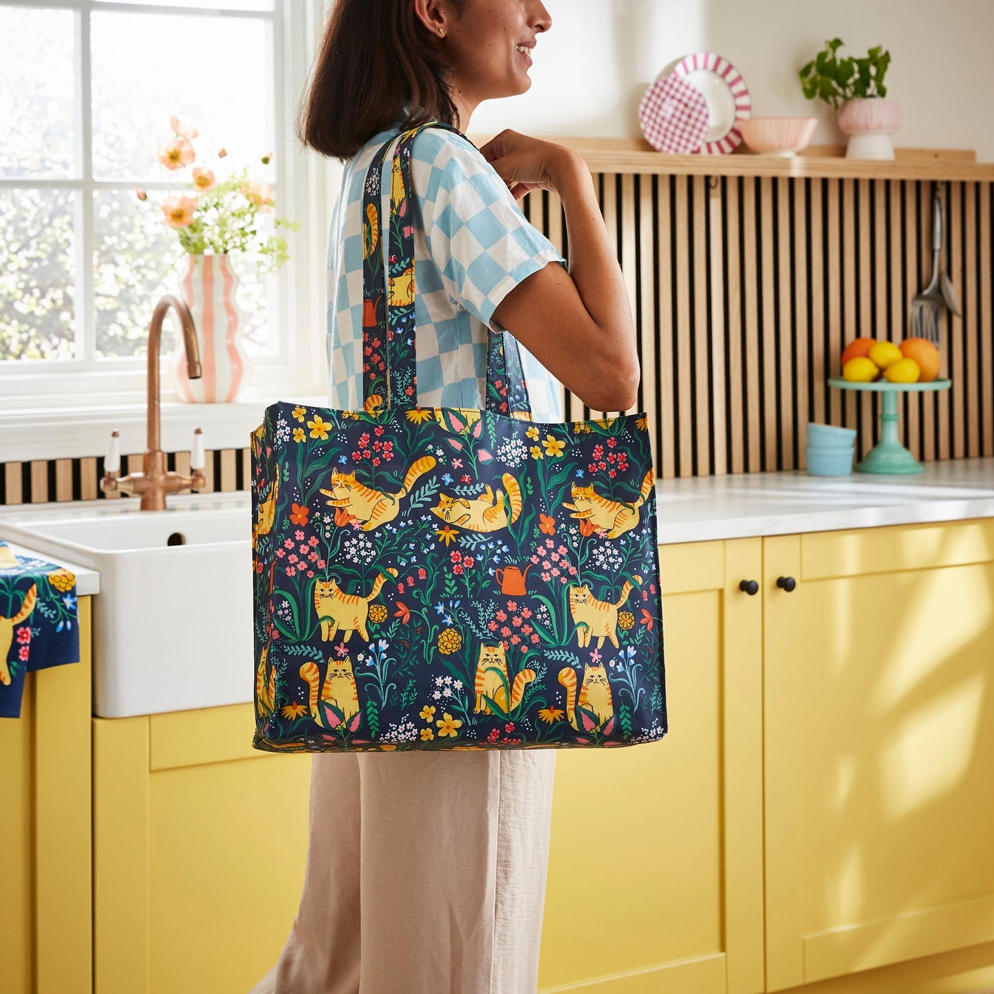 Marmalade Meadow Foldable Tote Bag Medium