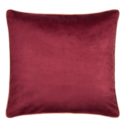 Morris Major Chintz Cushion in Burgundy
