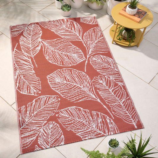 Matteo Outdoor Rug in Terracotta