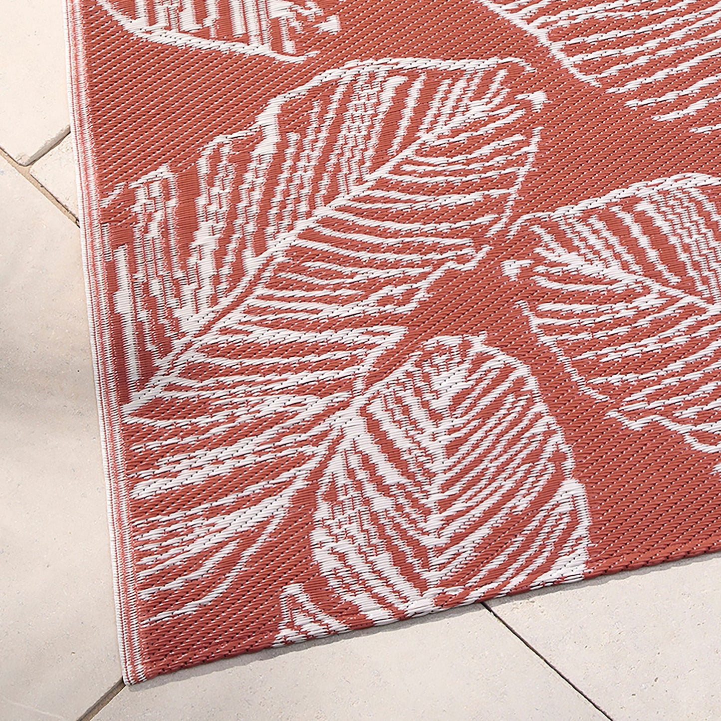 Matteo Outdoor Rug in Terracotta