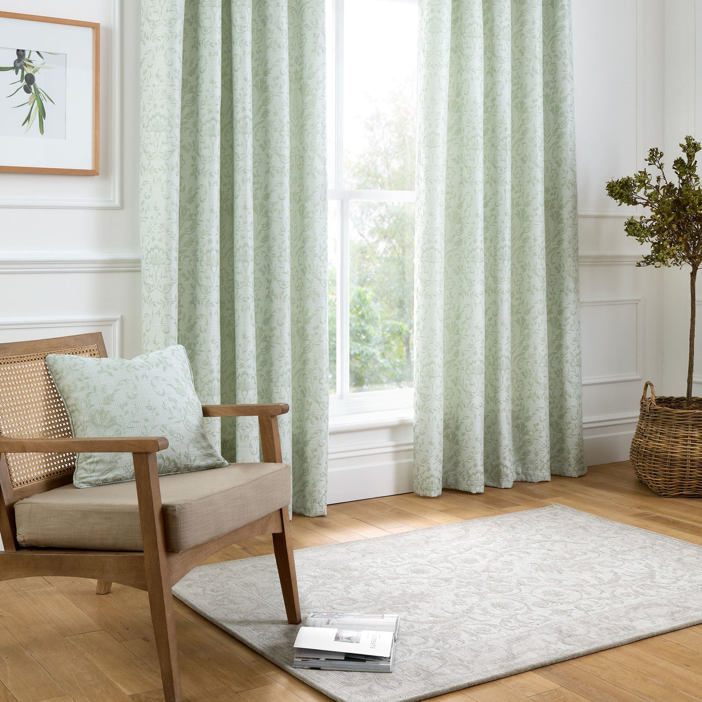 Marple Cushion in Sage Green