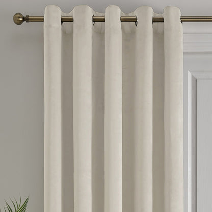 Montrose Eyelet Single Panel Door Curtain in Ivory