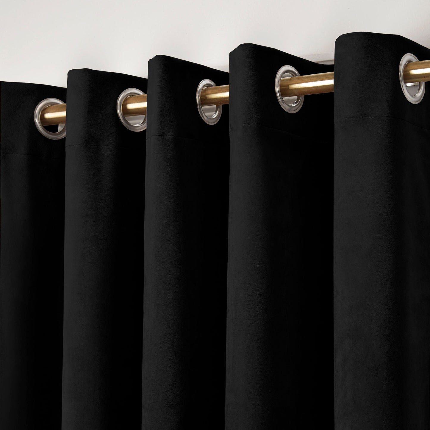 Montrose Eyelet Curtains in Black