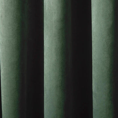 Montrose Eyelet Curtains in Bottle Green