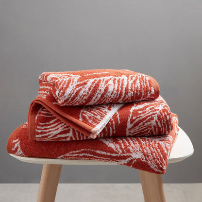 Matteo Towels in Terracotta