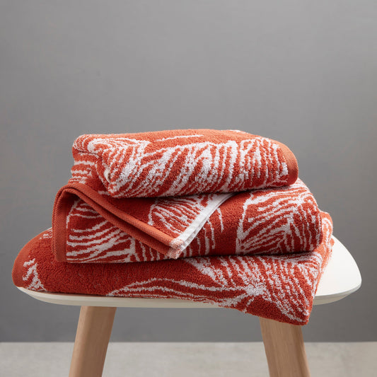 Matteo Towels in Terracotta