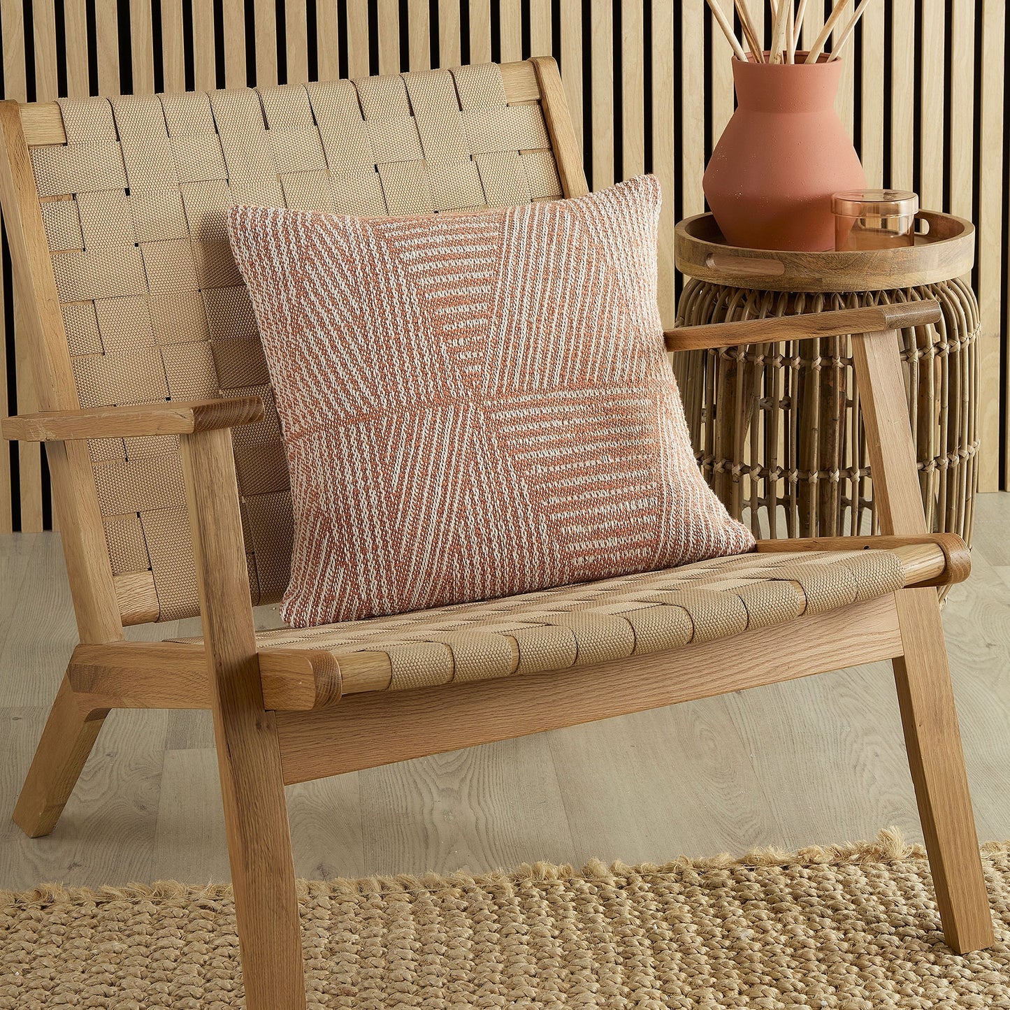 Myan Cushion in Terracotta 43 x 43cm - Cushion Cover