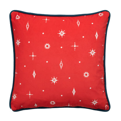 Merry Christmas Deer Cushion in Green