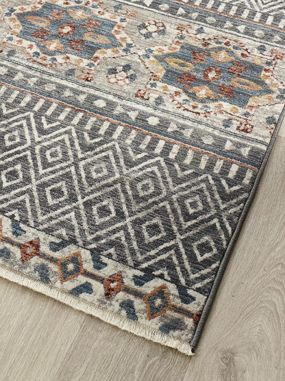 Origins Mandala Stripe Grey
