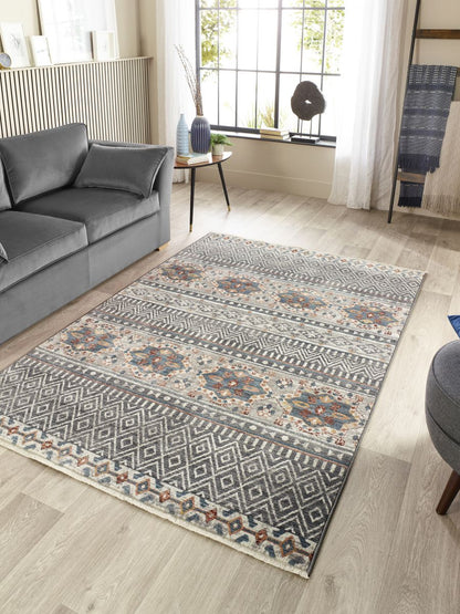 Origins Mandala Stripe Grey