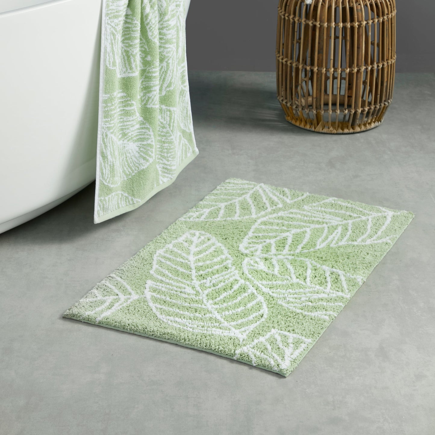 Matteo Bath Mat in Khaki