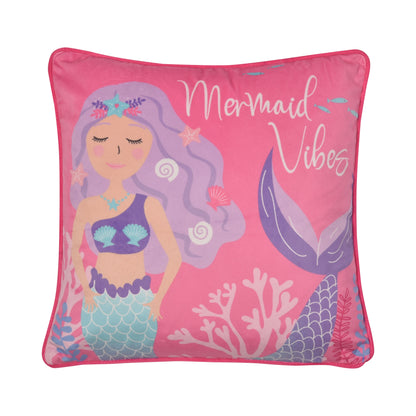 Mermaid Vibes Cushion in Pink