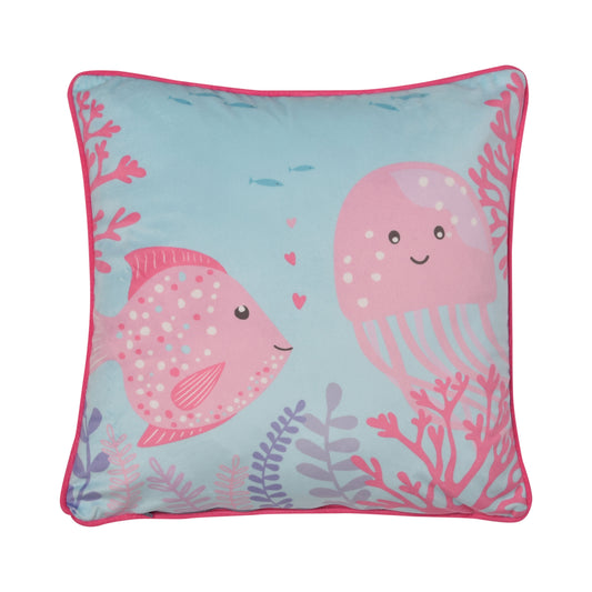 Mermaid Vibes Cushion in Pink