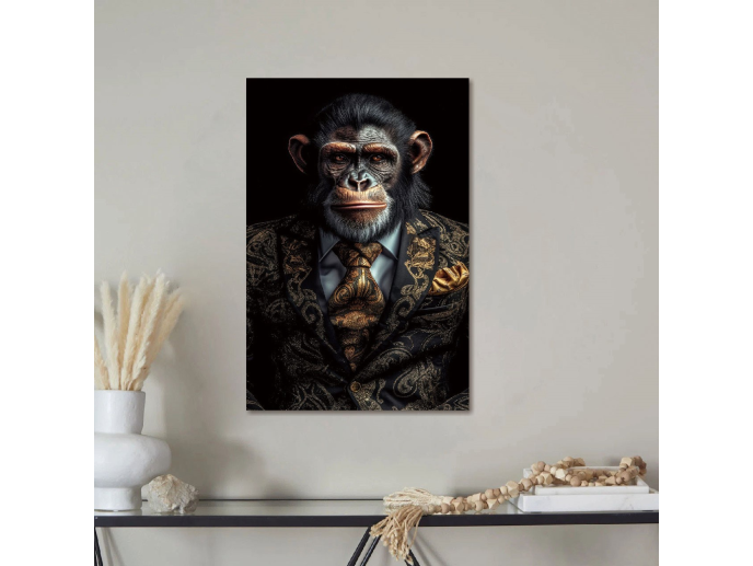 Monkey in Black Suit