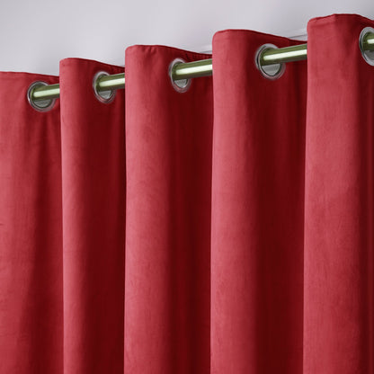 Montrose Eyelet Curtains in Claret