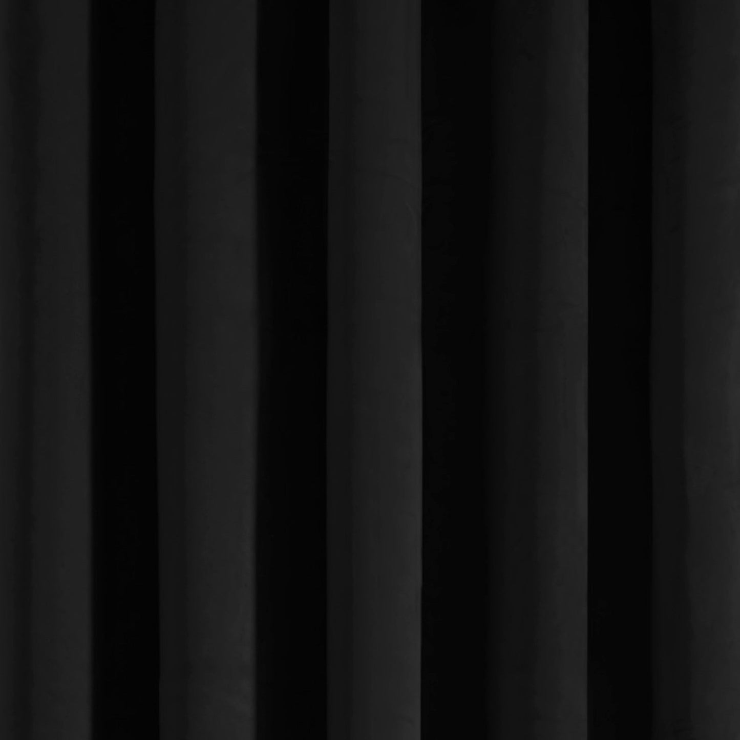 Montrose Eyelet Single Panel Door Curtain in Black
