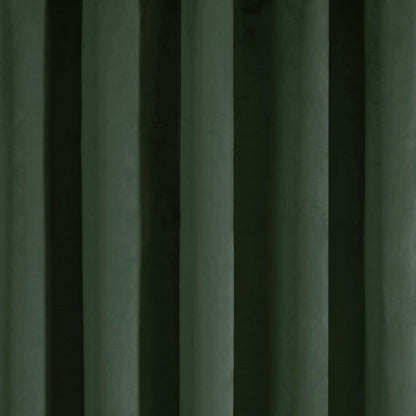 Montrose Eyelet Single Panel Door Curtain in Bottle Green