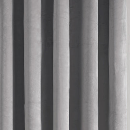 Montrose Eyelet Single Panel Door Curtain in Silver