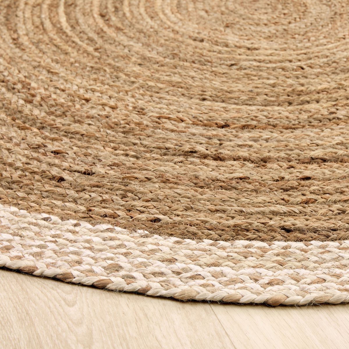 Origins Jute Border Natural White