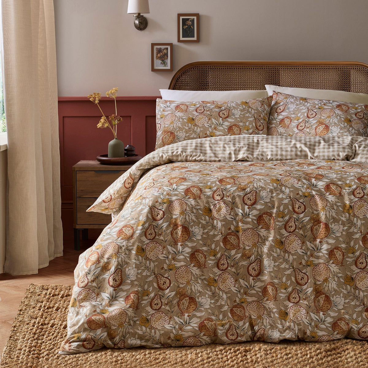 Orchard Pears Duvet Cover Set in Natural