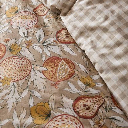 Orchard Pears Duvet Cover Set in Natural