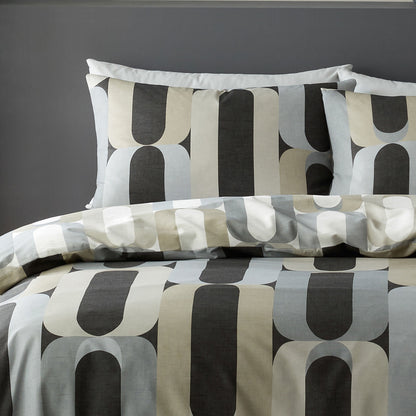 Orea Duvet Cover Set in Charcoal