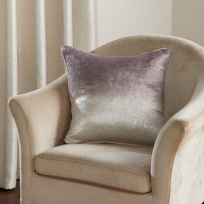 Ombre Strata Cushion in Chocolate