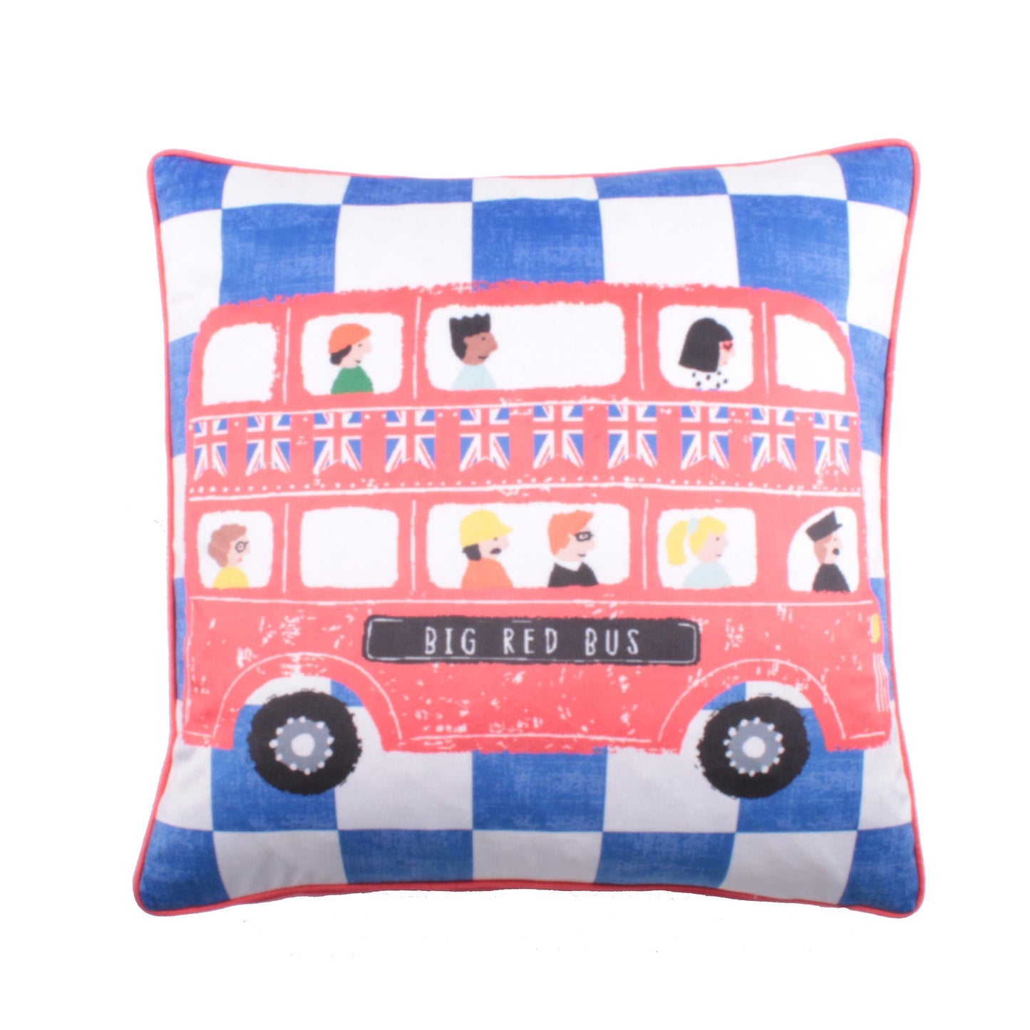 On The Move Cushion in Blue