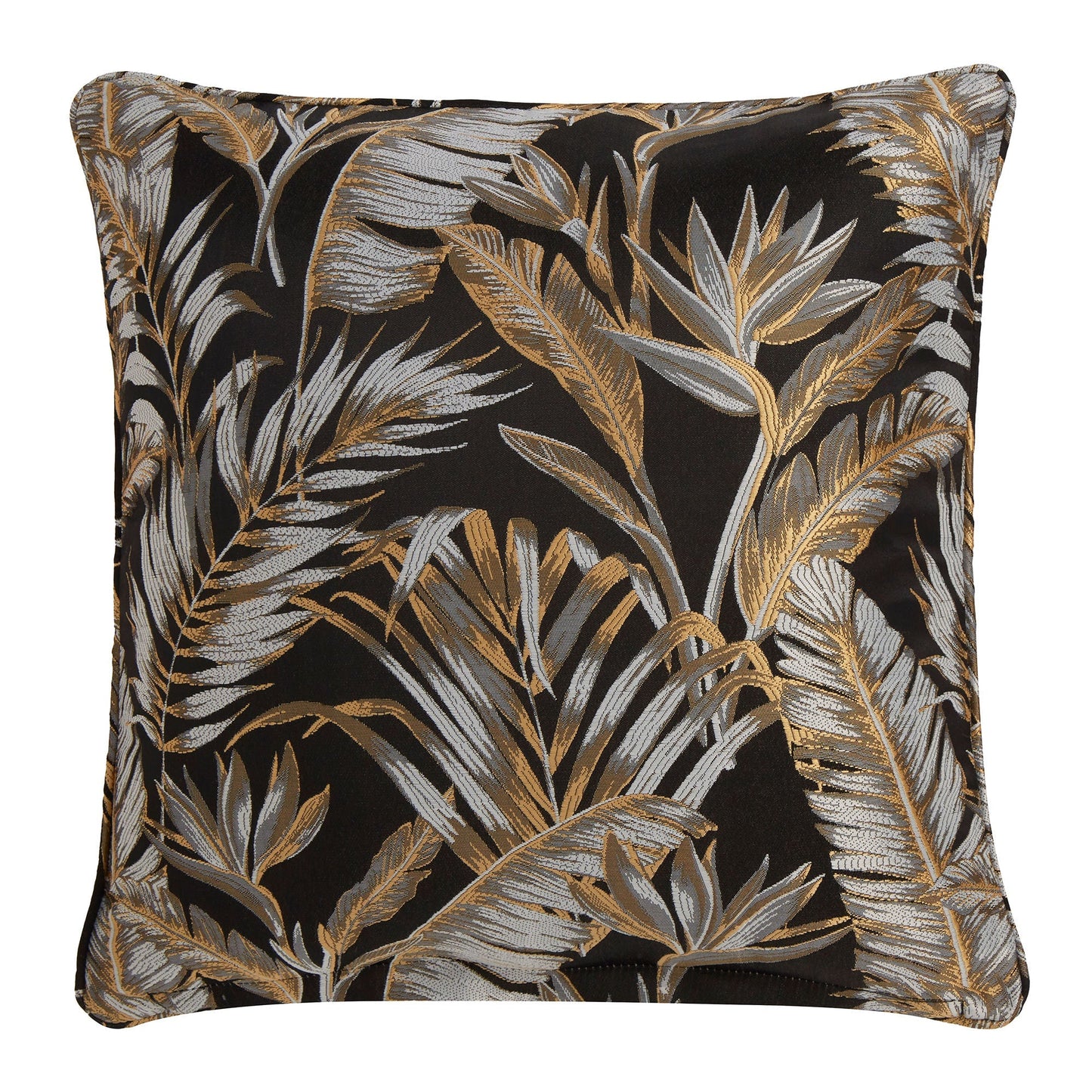 Paradise Palm Cushion in Black