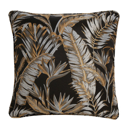 Paradise Palm Cushion in Black