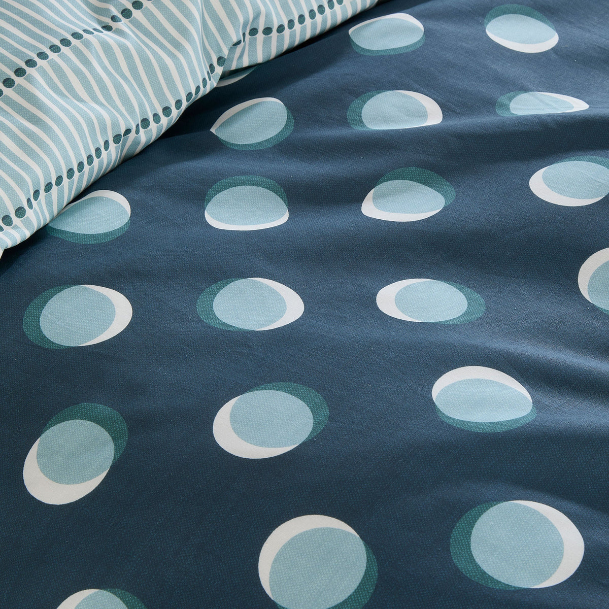 Polka Spot Duvet Cover Set in Blue