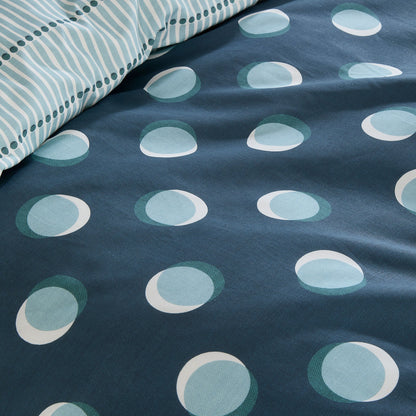 Polka Spot Duvet Cover Set in Blue