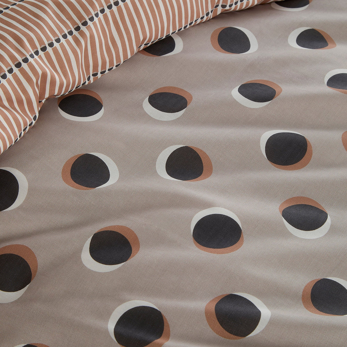 Polka Spot Duvet Cover Set in Natural