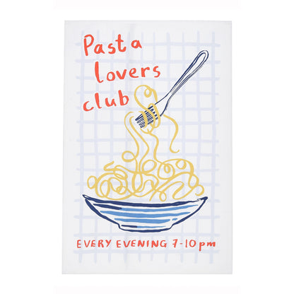 Pasta Lovers Club Cotton Tea Towel