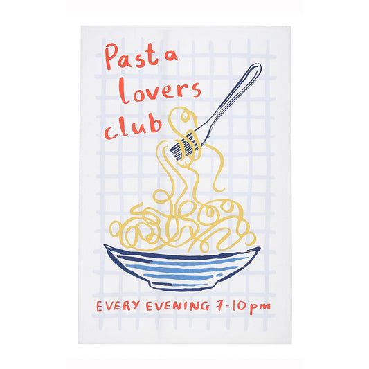 Pasta Lovers Club Cotton Tea Towel