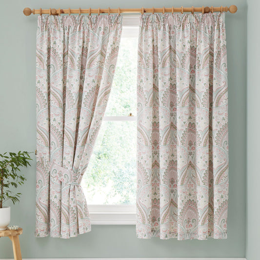 Palais Pencil Pleat Curtains in Green